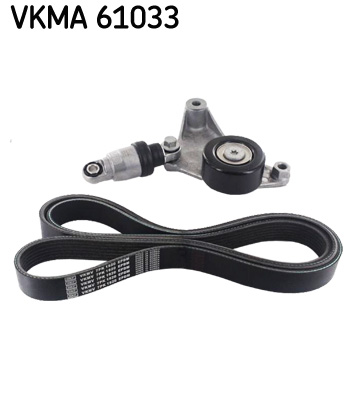 V formos rumbuotas diržas, komplektas - VKMA 61033 SKF